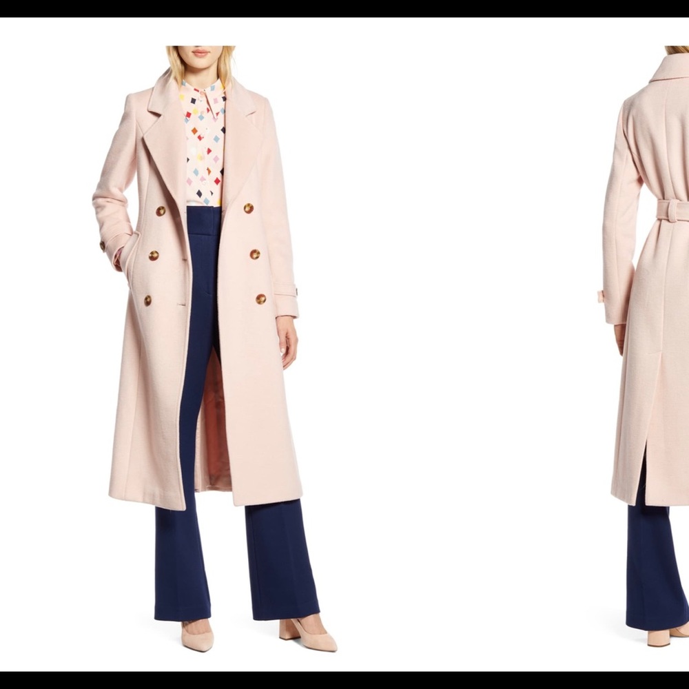 Halogen x Atlantic-Pacific Long Wool Trench Coat